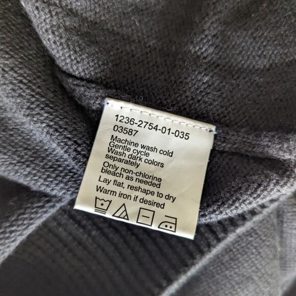 Haggar Black and White Windowpane Plaid Sweater Vest sz XL - Picture 5 of 6